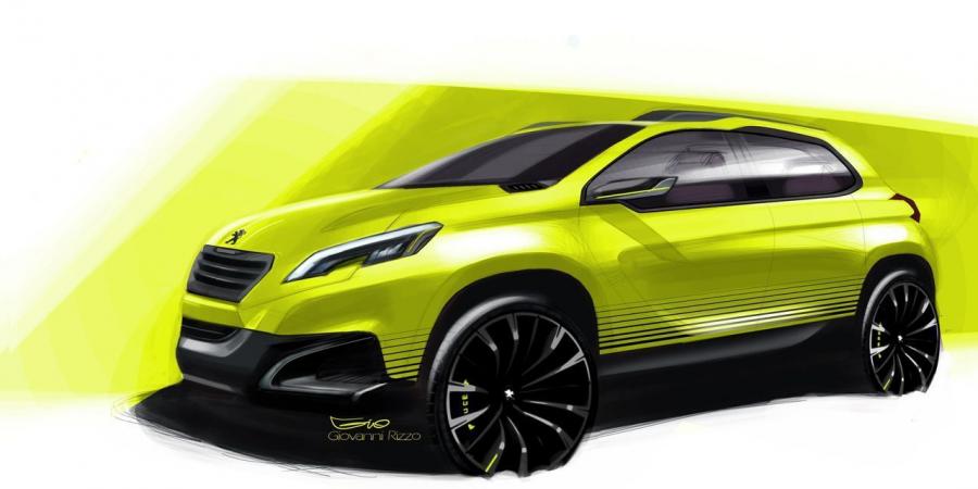 Эскиз Peugeot 2008 Concept 2012 года  (фото 9 из 10)